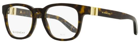 women's rectangular eyeglasses gv0162 086 havana/gold 50mm